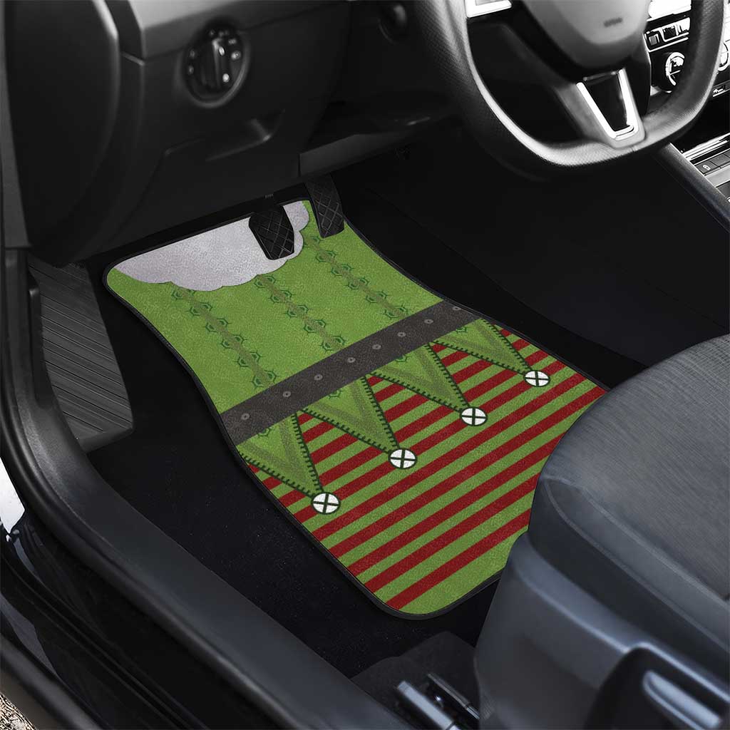 Christmas Costume Elf Car Mats Classic Green Xmas Style - Wonder Print Shop
