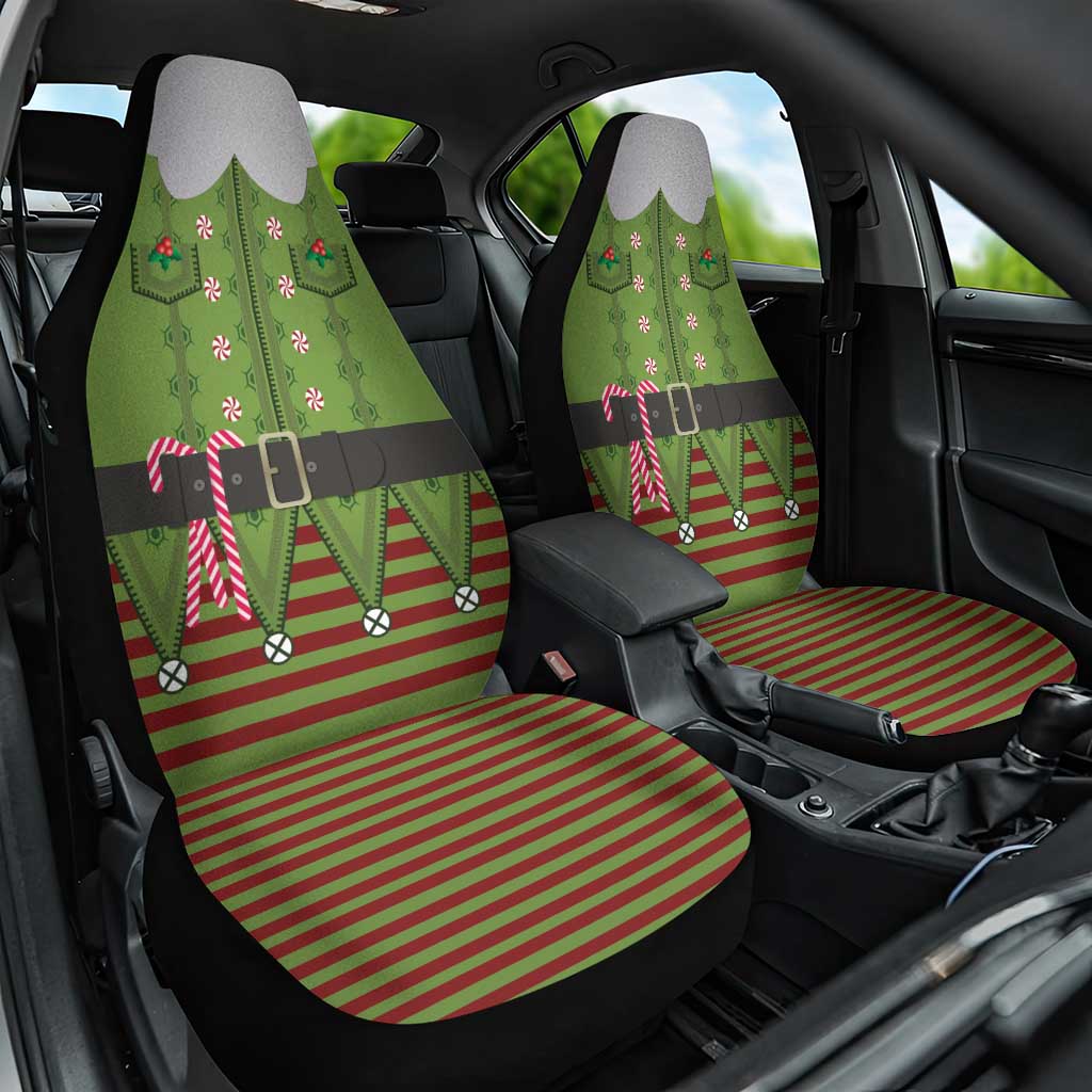 Christmas Costume Elf Car Seat Cover Classic Green Xmas Style - Wonder Print Shop