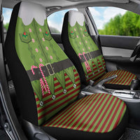 Christmas Costume Elf Car Seat Cover Classic Green Xmas Style - Wonder Print Shop
