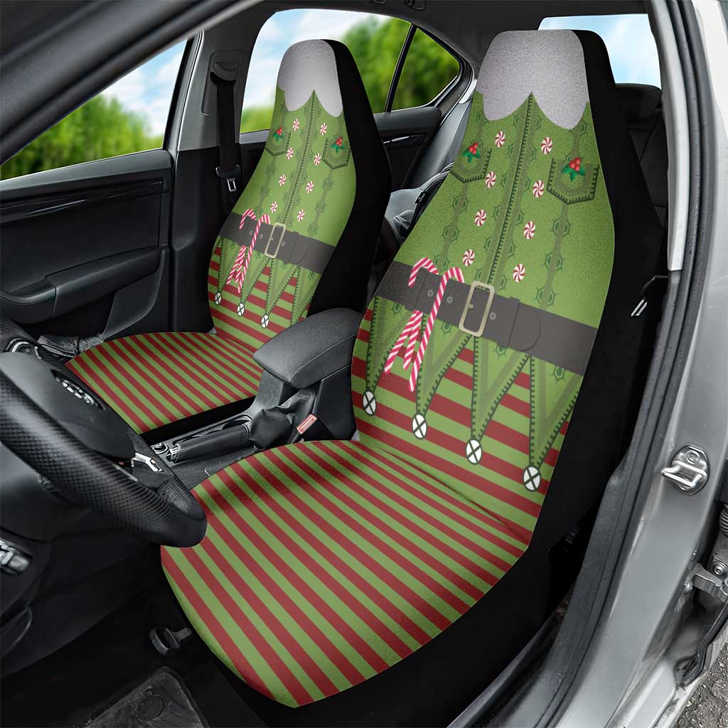 Christmas Costume Elf Car Seat Cover Classic Green Xmas Style - Wonder Print Shop