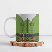 Christmas Costume Elf Ceramic Mug Classic Green Xmas Style - Wonder Print Shop