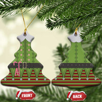 Christmas Costume Elf Ceramic Ornament Classic Green Xmas Style - Wonder Print Shop