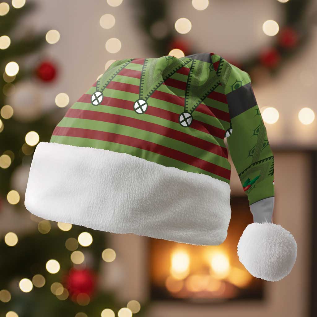 Christmas Costume Elf Christmas Santa Hat Classic Green Xmas Style - Wonder Print Shop