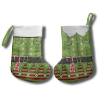 Christmas Costume Elf Christmas Stocking Classic Green Xmas Style - Wonder Print Shop