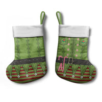 Christmas Costume Elf Christmas Stocking Classic Green Xmas Style - Wonder Print Shop