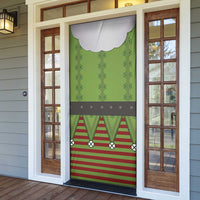 Christmas Costume Elf Door Cover Classic Green Xmas Style - Wonder Print Shop