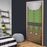 Christmas Costume Elf Door Cover Classic Green Xmas Style - Wonder Print Shop