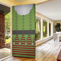 Christmas Costume Elf Door Cover Classic Green Xmas Style - Wonder Print Shop