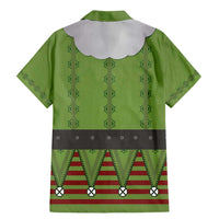 Christmas Costume Elf Family Matching Mermaid Dress and Hawaiian Shirt Classic Green Xmas Style - Wonder Print Shop