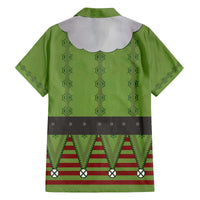 Christmas Costume Elf Family Matching Off The Shoulder Long Sleeve Dress and Hawaiian Shirt Classic Green Xmas Style - Wonder Print Shop