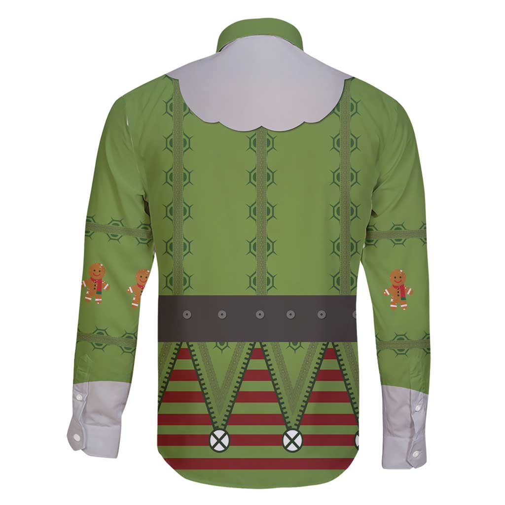 Christmas Costume Elf Family Matching Short Sleeve Bodycon Dress and Hawaiian Shirt Classic Green Xmas Style - Wonder Print Shop