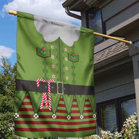 Christmas Costume Elf Garden Flag Classic Green Xmas Style - Wonder Print Shop