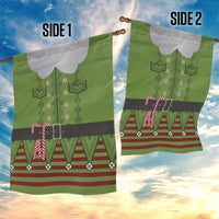 Christmas Costume Elf Garden Flag Classic Green Xmas Style - Wonder Print Shop
