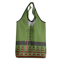 Christmas Costume Elf Grocery Bag Classic Green Xmas Style - Wonder Print Shop