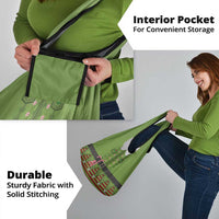 Christmas Costume Elf Grocery Bag Classic Green Xmas Style - Wonder Print Shop