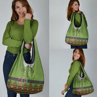 Christmas Costume Elf Grocery Bag Classic Green Xmas Style - Wonder Print Shop