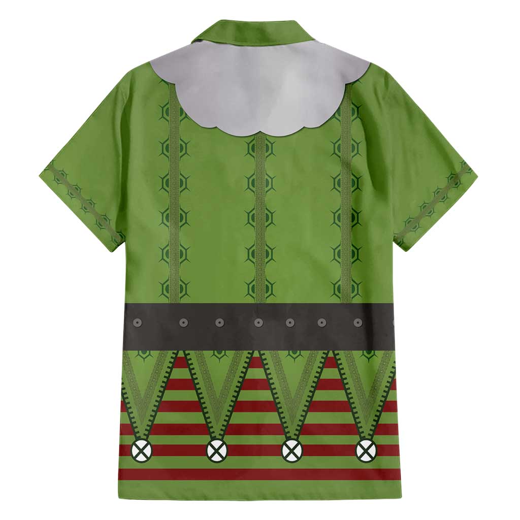 Christmas Costume Elf Hawaiian Shirt Classic Green Xmas Style - Wonder Print Shop
