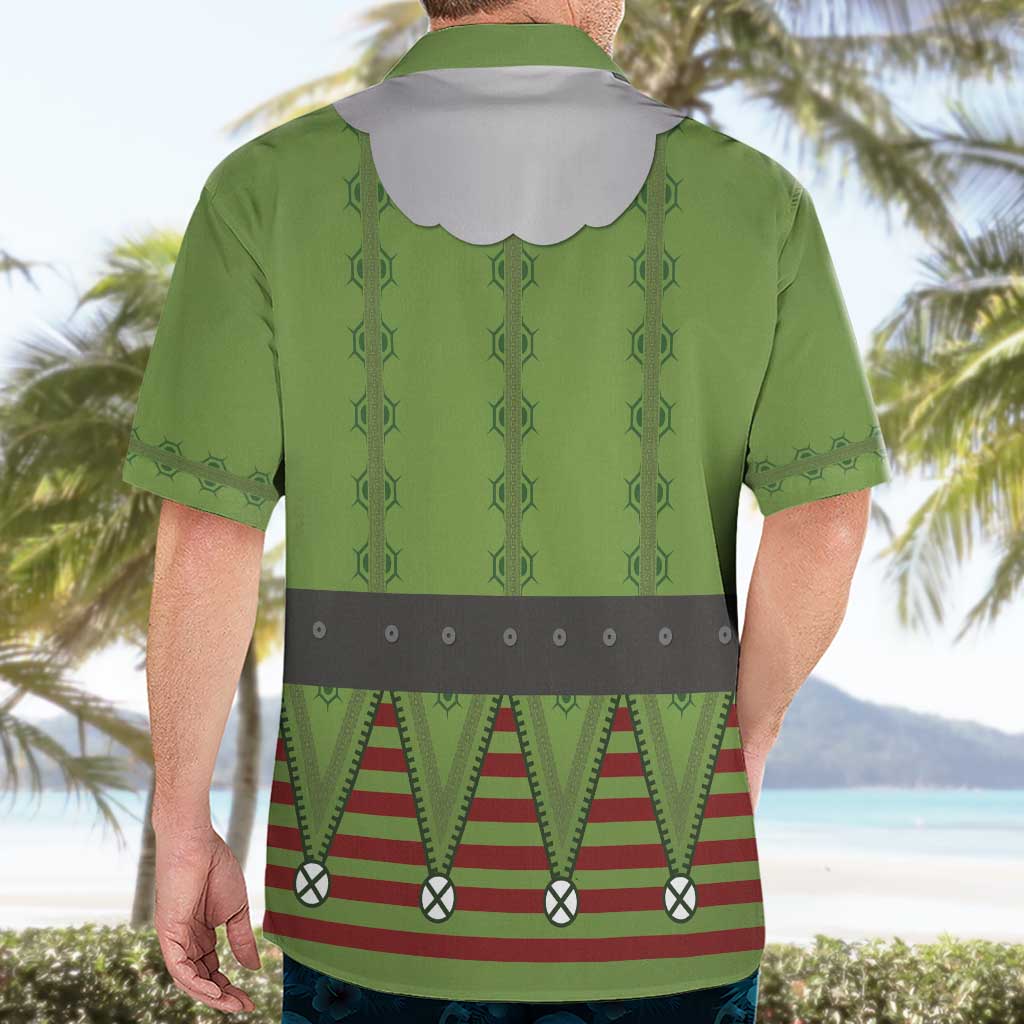 Christmas Costume Elf Hawaiian Shirt Classic Green Xmas Style - Wonder Print Shop