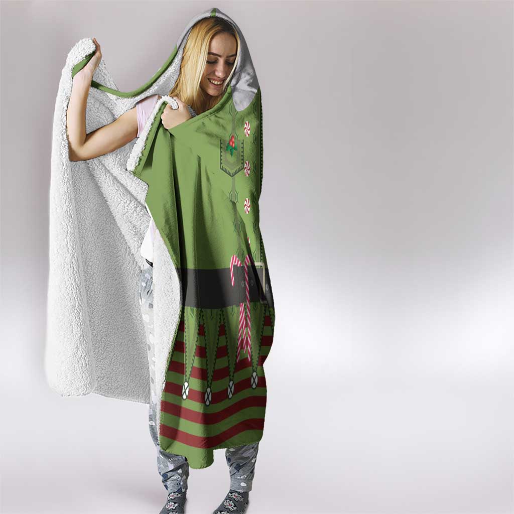 Christmas Costume Elf Hooded Blanket Classic Green Xmas Style - Wonder Print Shop