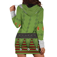 Christmas Costume Elf Hoodie Dress Classic Green Xmas Style - Wonder Print Shop
