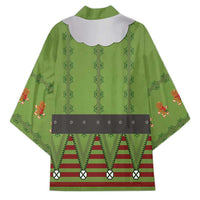 Christmas Costume Elf Kimono Classic Green Xmas Style - Wonder Print Shop