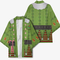 Christmas Costume Elf Kimono Classic Green Xmas Style - Wonder Print Shop