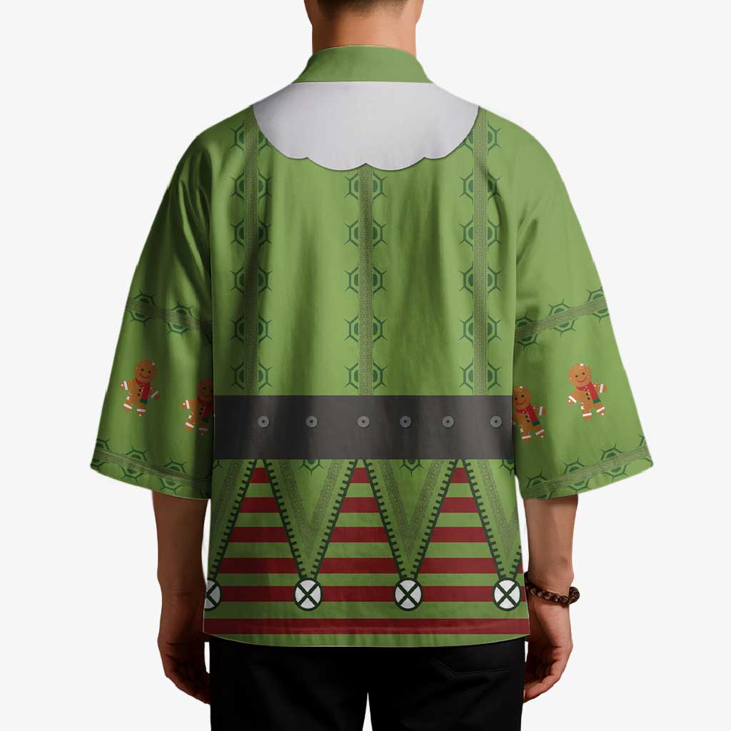 Christmas Costume Elf Kimono Classic Green Xmas Style - Wonder Print Shop