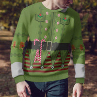 Christmas Costume Elf Ugly Christmas Sweater Classic Green Xmas Style - Wonder Print Shop