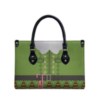 Christmas Costume Elf Leather Bag Classic Green Xmas Style - Wonder Print Shop