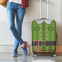 Christmas Costume Elf Luggage Cover Classic Green Xmas Style - Wonder Print Shop