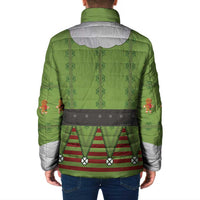 Christmas Costume Elf Padded Jacket Classic Green Xmas Style - Wonder Print Shop