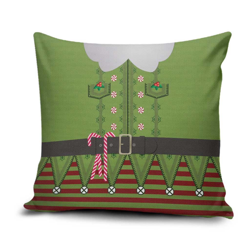Christmas Costume Elf Pillow Cover Classic Green Xmas Style - Wonder Print Shop