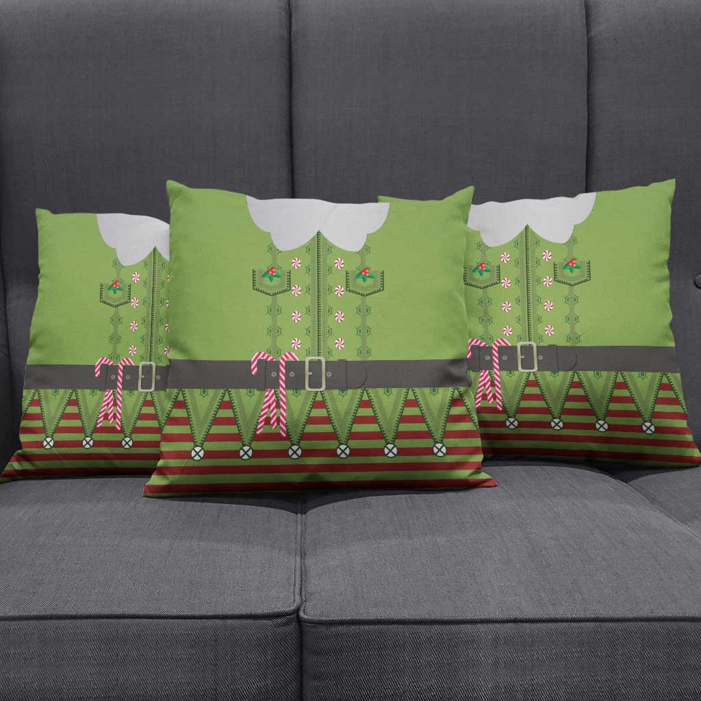 Christmas Costume Elf Pillow Cover Classic Green Xmas Style - Wonder Print Shop