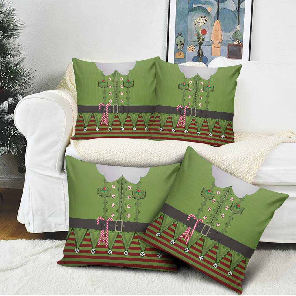 Christmas Costume Elf Pillow Cover Classic Green Xmas Style - Wonder Print Shop