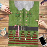 Christmas Costume Elf Puzzle Classic Green Xmas Style - Wonder Print Shop