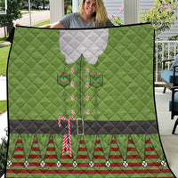 Christmas Costume Elf Quilt Classic Green Xmas Style - Wonder Print Shop