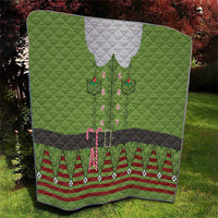 Christmas Costume Elf Quilt Classic Green Xmas Style - Wonder Print Shop