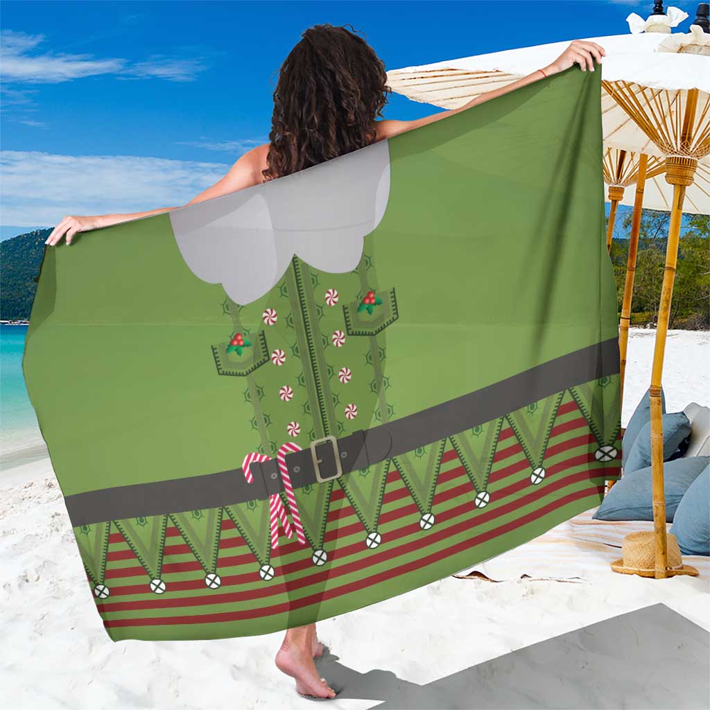 Christmas Costume Elf Sarong Classic Green Xmas Style - Wonder Print Shop