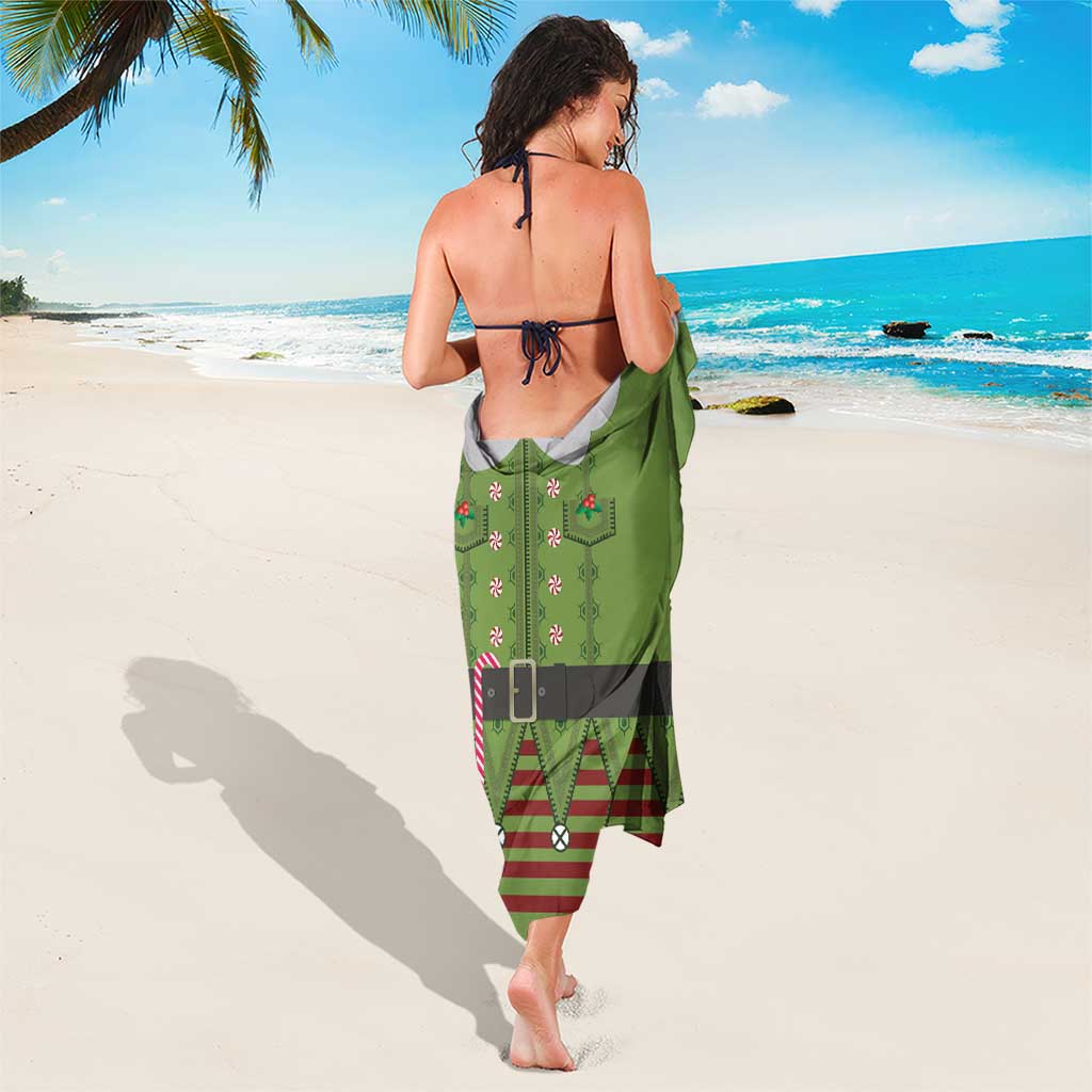 Christmas Costume Elf Sarong Classic Green Xmas Style - Wonder Print Shop