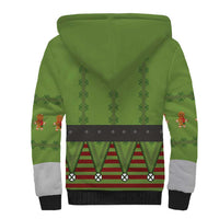 Christmas Costume Elf Sherpa Hoodie Classic Green Xmas Style - Wonder Print Shop