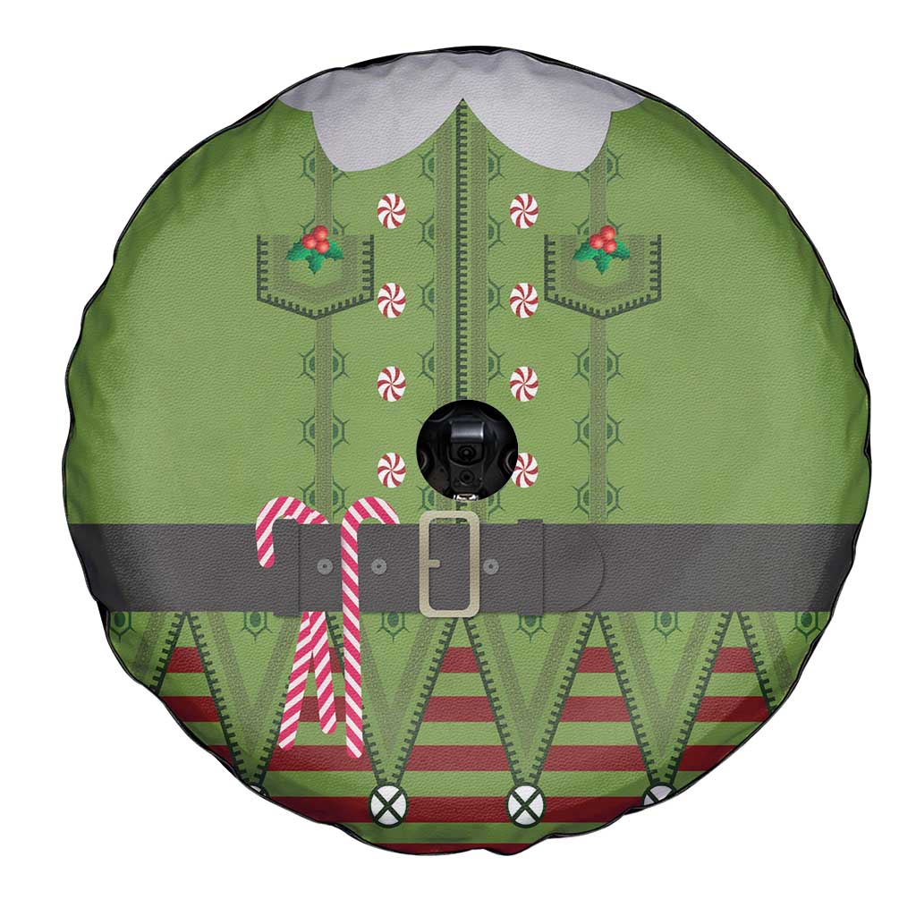 Christmas Costume Elf Spare Tire Cover Classic Green Xmas Style - Wonder Print Shop