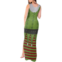 Christmas Costume Elf Tank Maxi Dress Classic Green Xmas Style - Wonder Print Shop