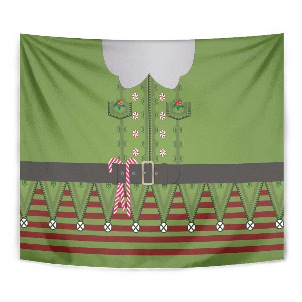 Christmas Costume Elf Tapestry Classic Green Xmas Style - Wonder Print Shop