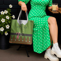 Christmas Costume Elf Tote Bag Classic Green Xmas Style - Wonder Print Shop