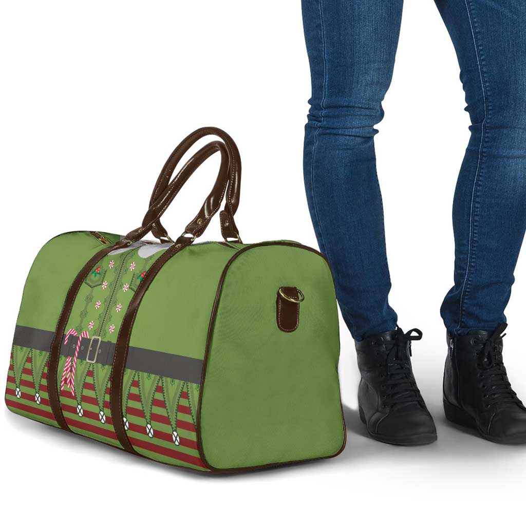 Christmas Costume Elf Travel Bag Classic Green Xmas Style - Wonder Print Shop