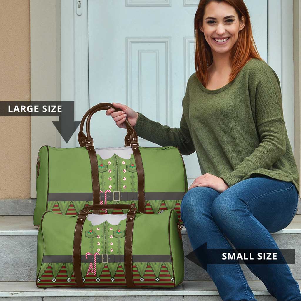 Christmas Costume Elf Travel Bag Classic Green Xmas Style - Wonder Print Shop