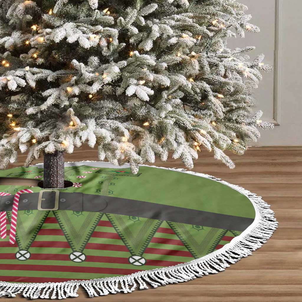 Christmas Costume Elf Tree Skirt Classic Green Xmas Style - Wonder Print Shop