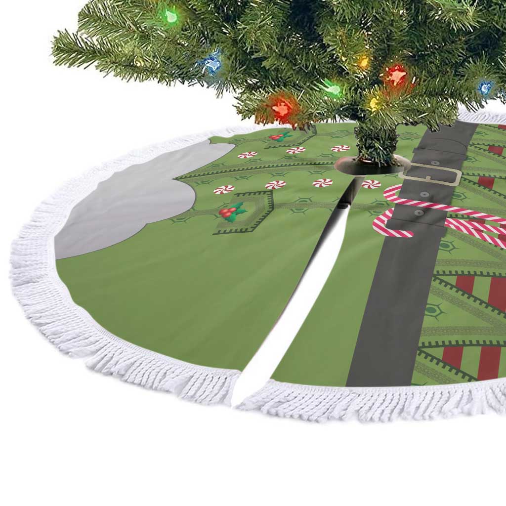Christmas Costume Elf Tree Skirt Classic Green Xmas Style - Wonder Print Shop