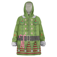 Christmas Costume Elf Wearable Blanket Hoodie Classic Green Xmas Style - Wonder Print Shop