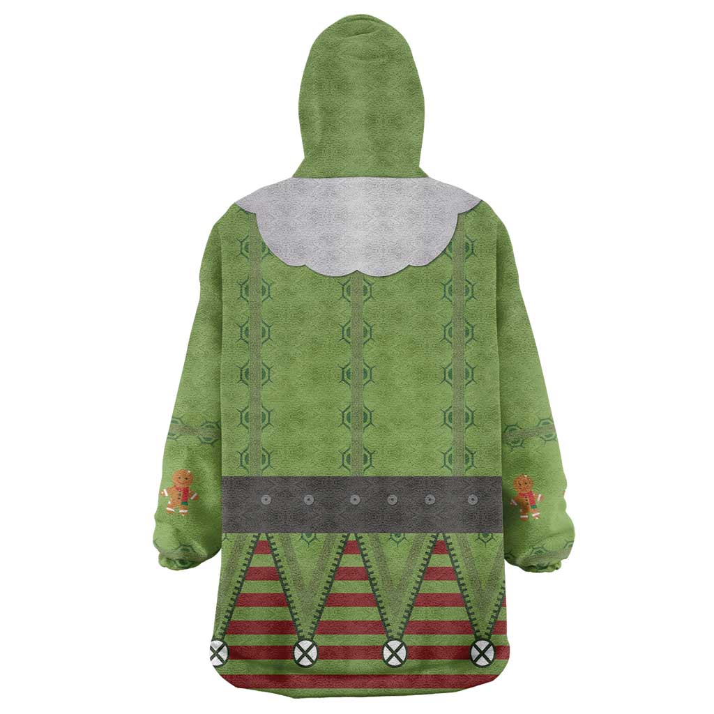 Christmas Costume Elf Wearable Blanket Hoodie Classic Green Xmas Style - Wonder Print Shop